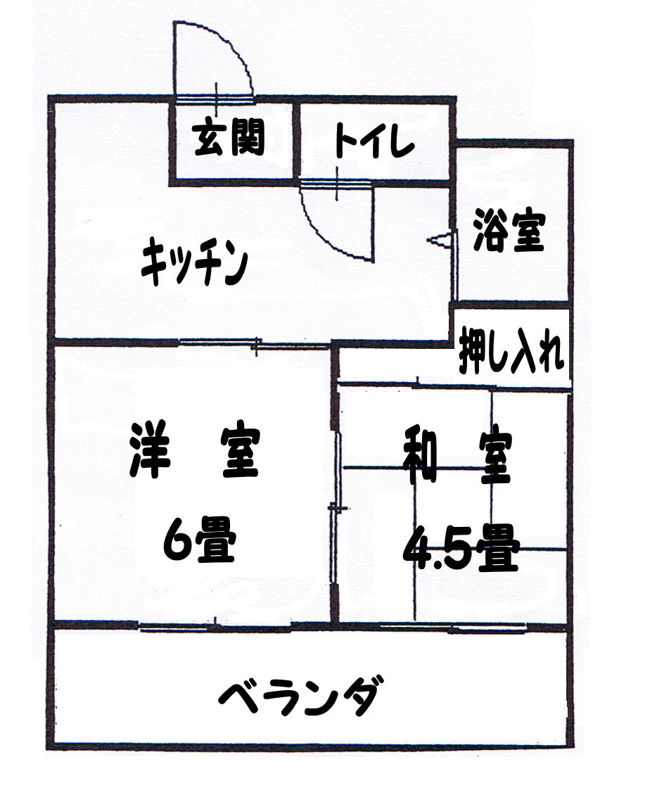 間取り図　２Ｋ